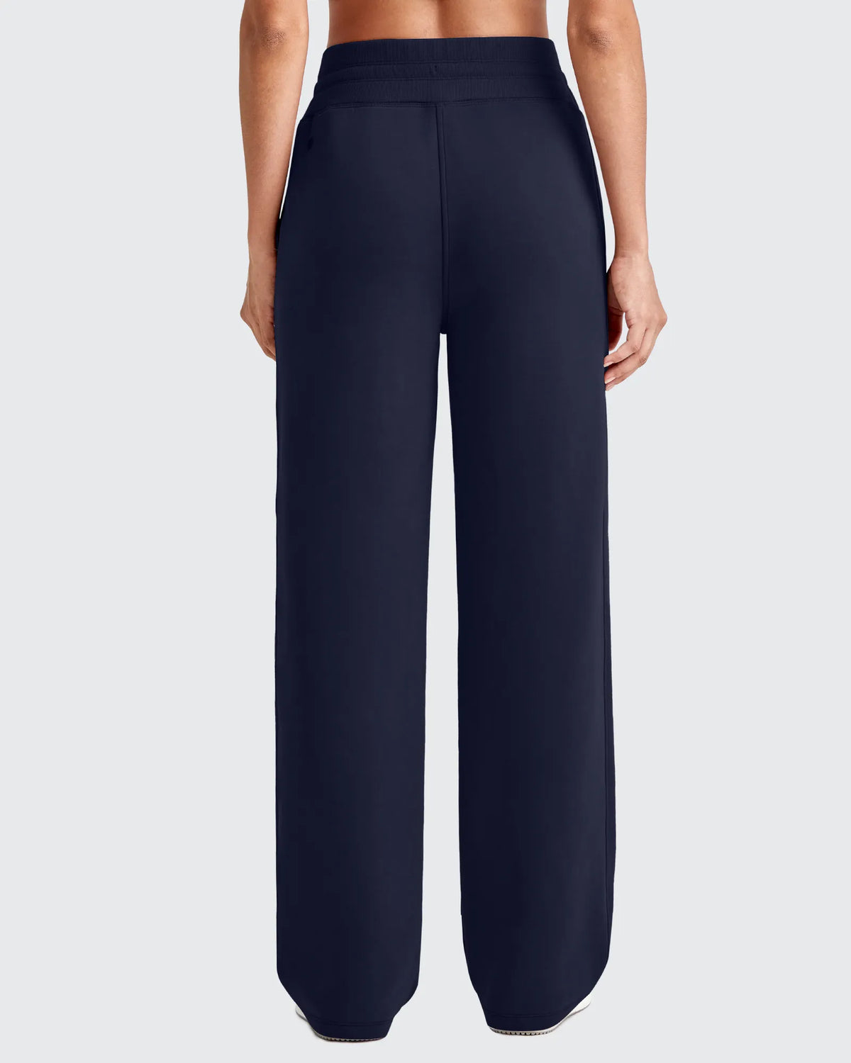 Smoofit Elastic Waistband Drawstring Wide Leg Sweatpants