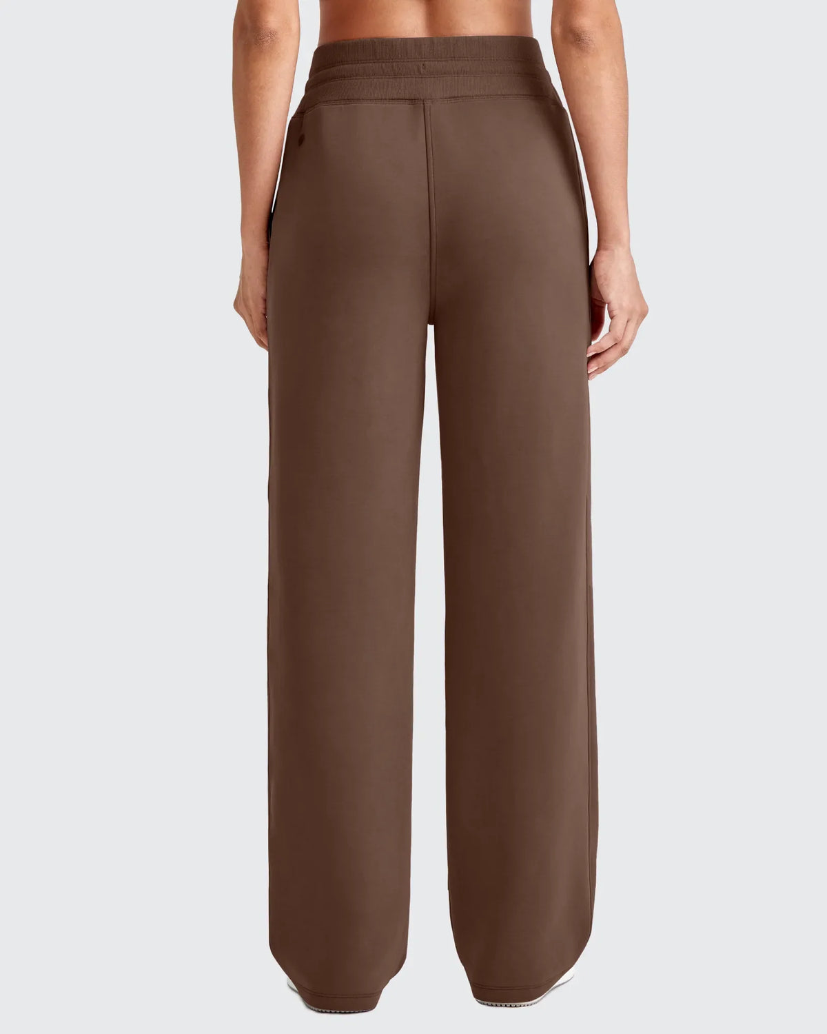 Smoofit Elastic Waistband Drawstring Wide Leg Sweatpants