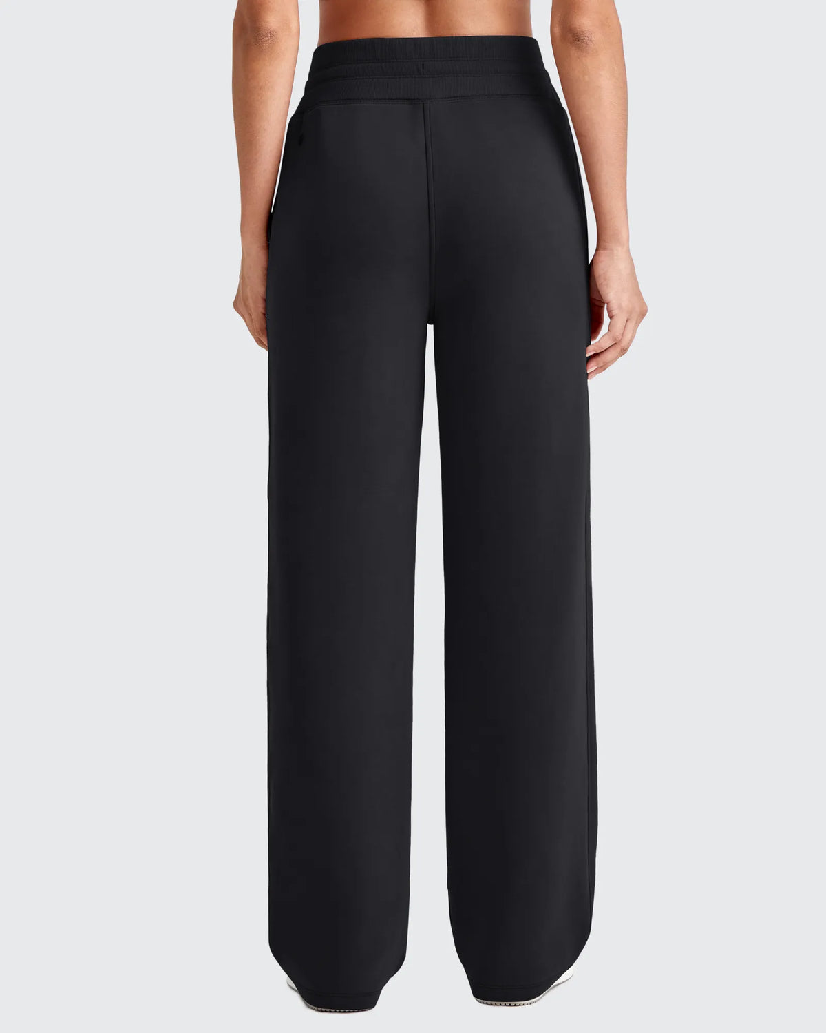 Smoofit Elastic Waistband Drawstring Wide Leg Sweatpants