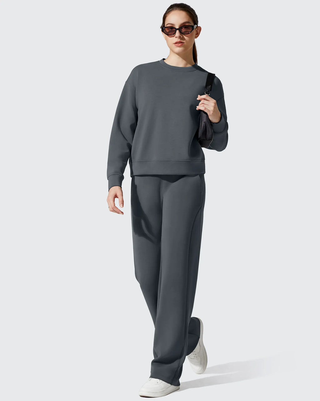 Smoofit Fleece Crewneck Pullover Long Sleeve Hoodies