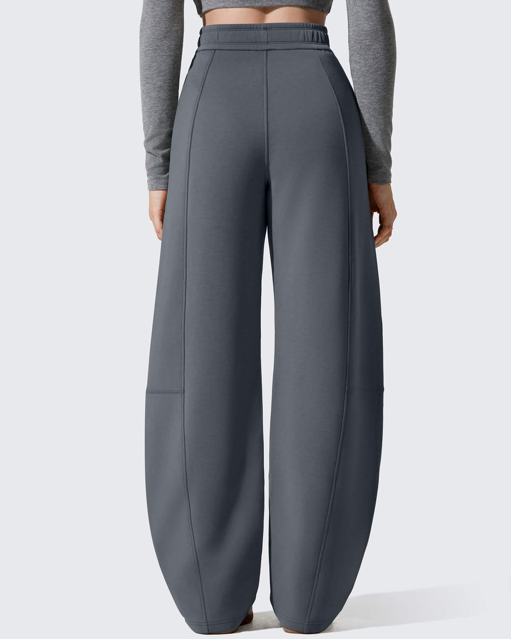 Smoofit Fleece Lined Baggy Barrel Wide Leg Sweatpants