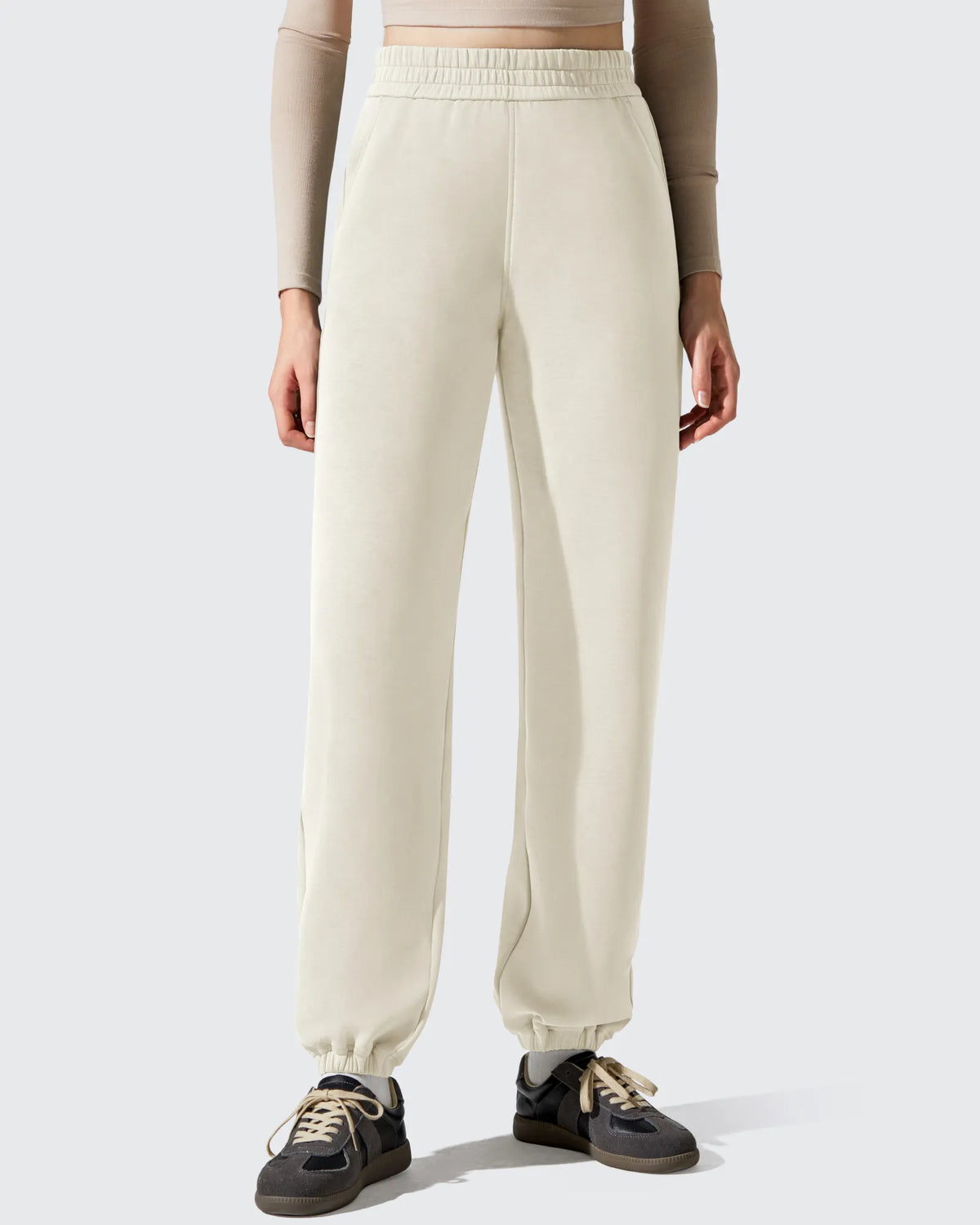 Smoofit Fleece Lined High Waist Joggers Sweatpants