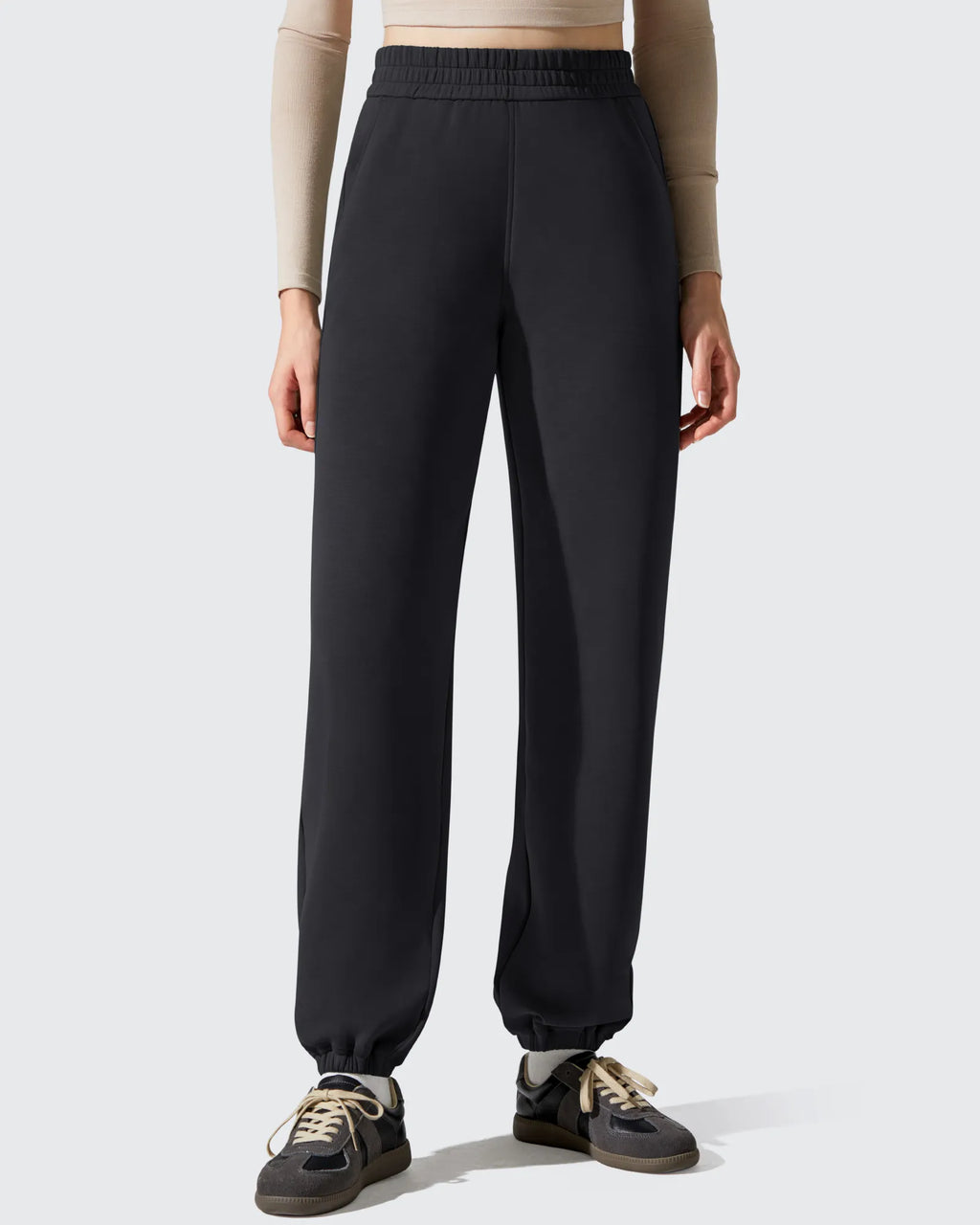 Smoofit Fleece Lined High Waist Joggers Sweatpants