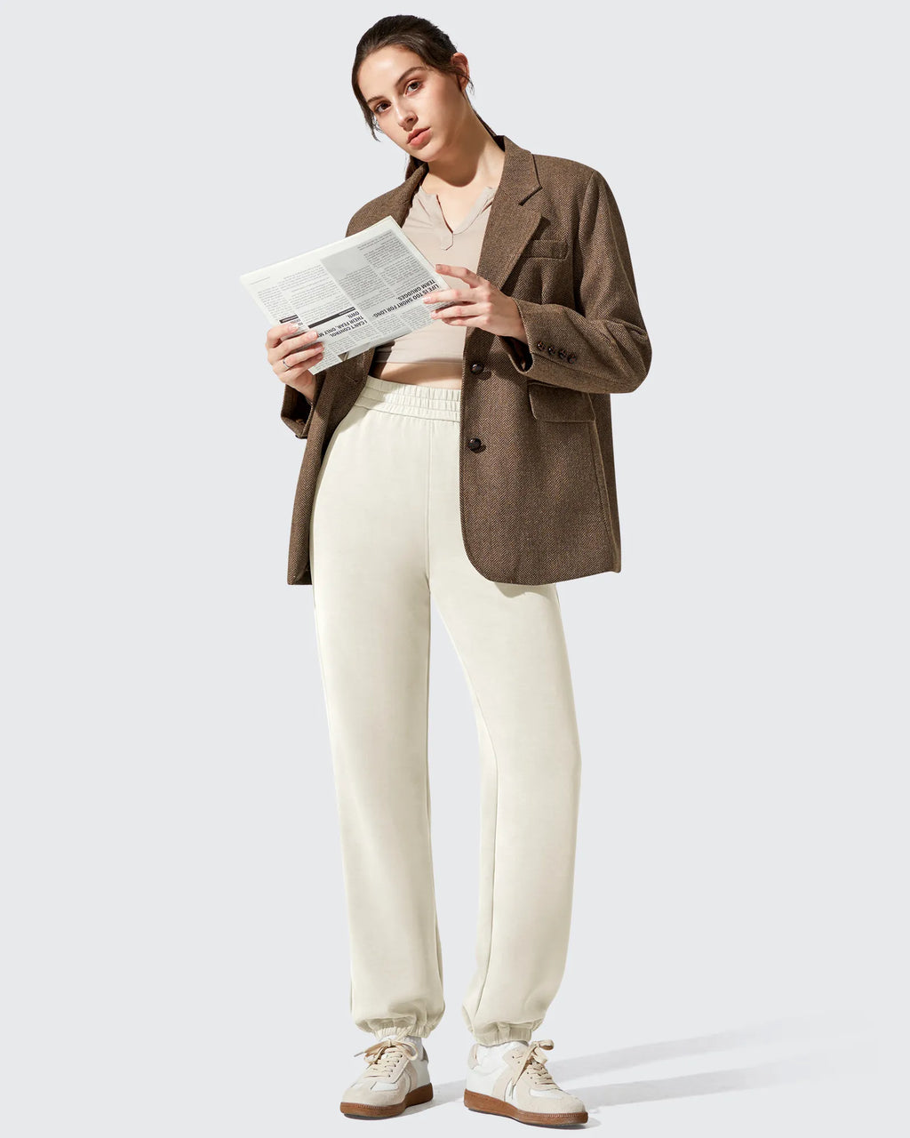 Smoofit Fleece Lined High Waist Joggers Sweatpants