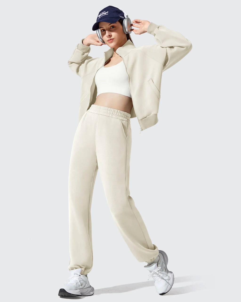 Smoofit Fleece Lined High Waist Joggers Sweatpants