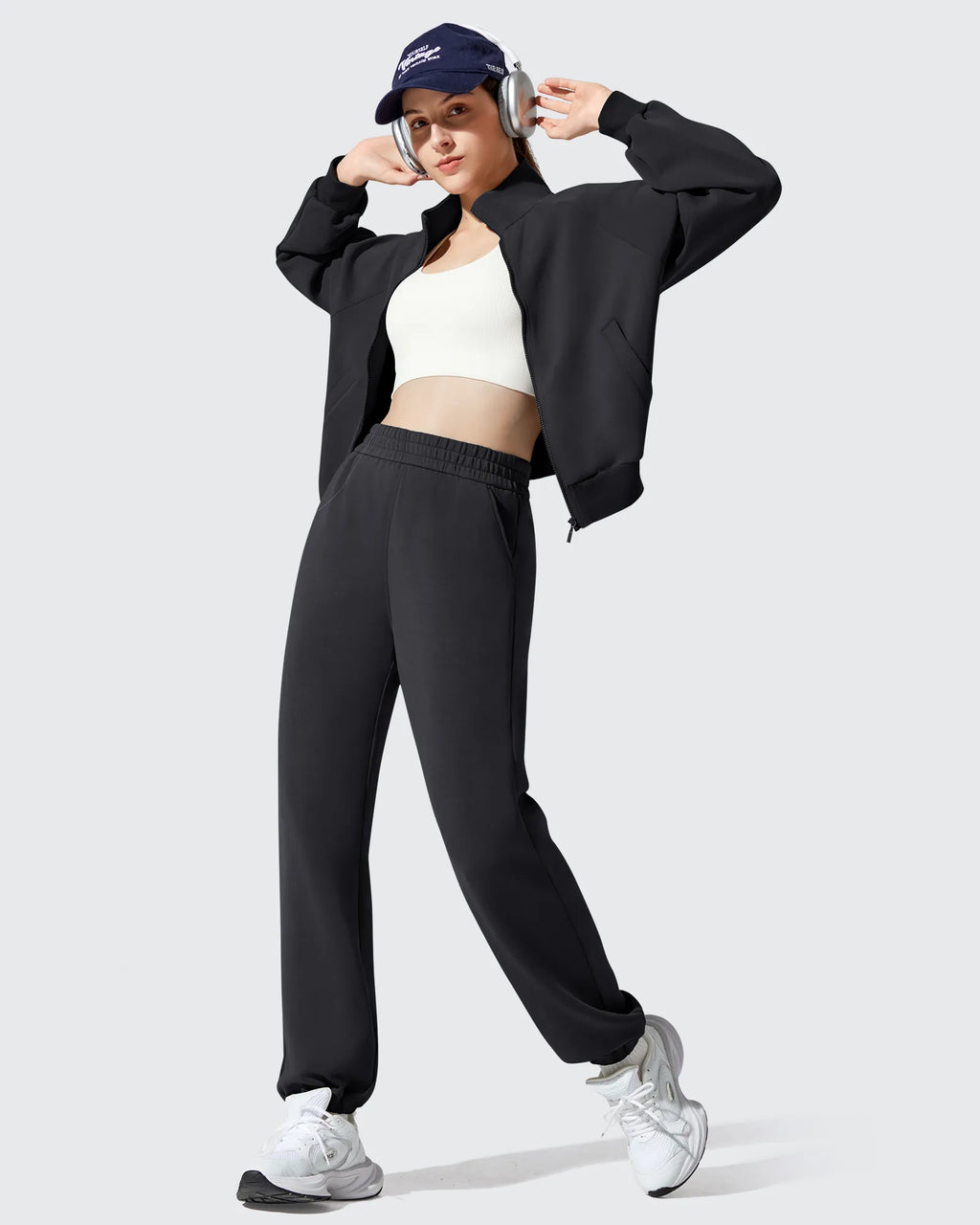 Smoofit Fleece Lined High Waist Joggers Sweatpants
