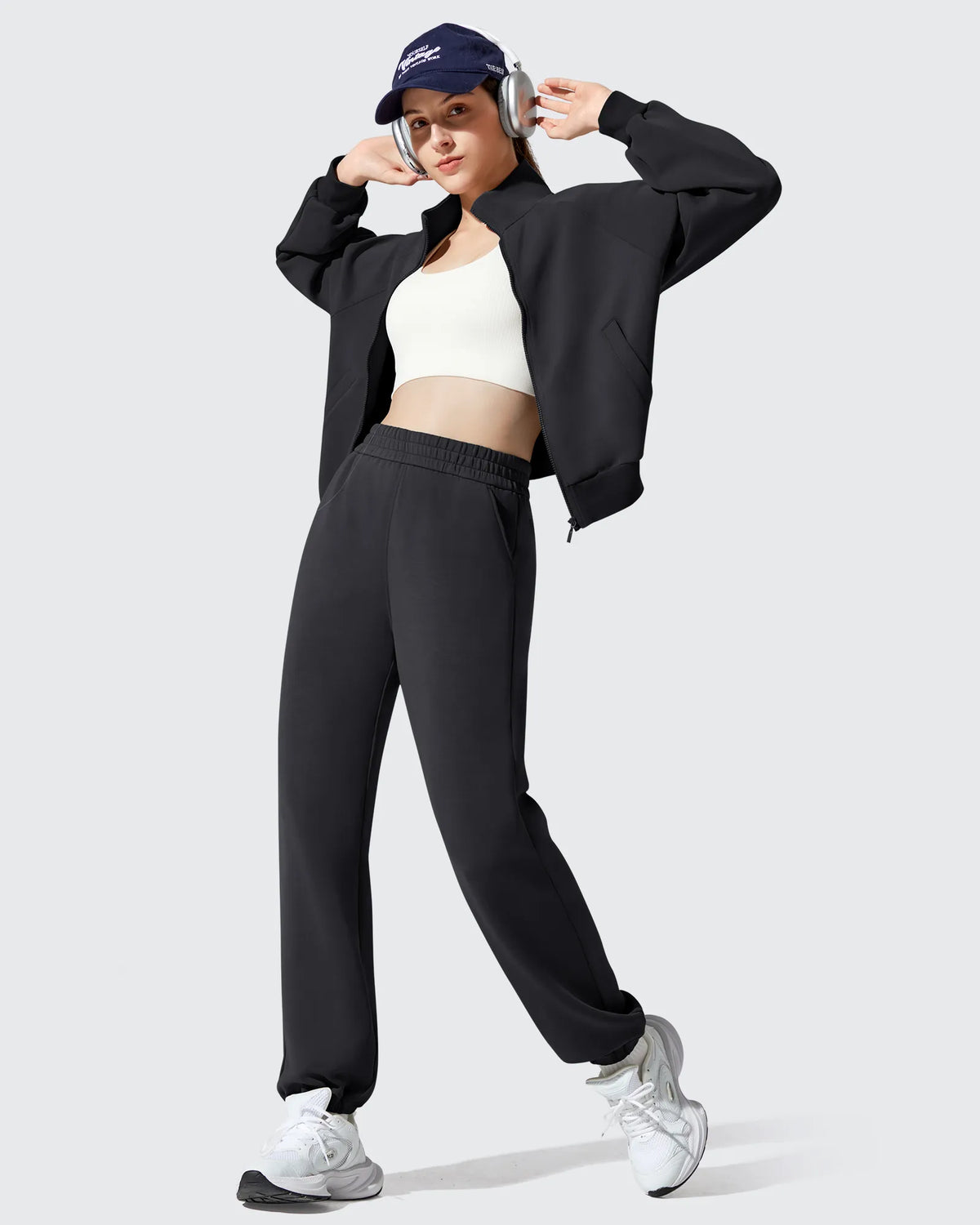 Smoofit Fleece Lined High Waist Joggers Sweatpants