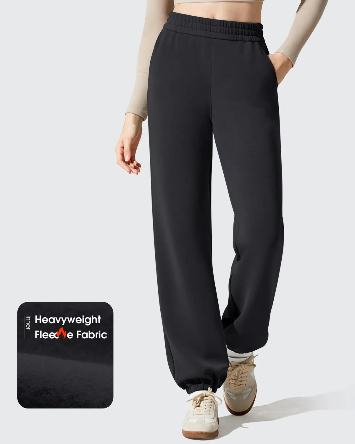 Smoofit Fleece Lined High Waist Joggers Sweatpants