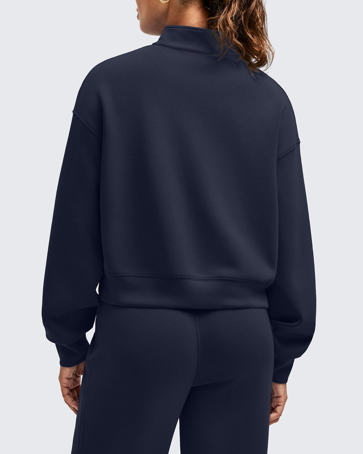 Smoofit Half-Zip Mock Neck Long Sleeve Sweatshirts