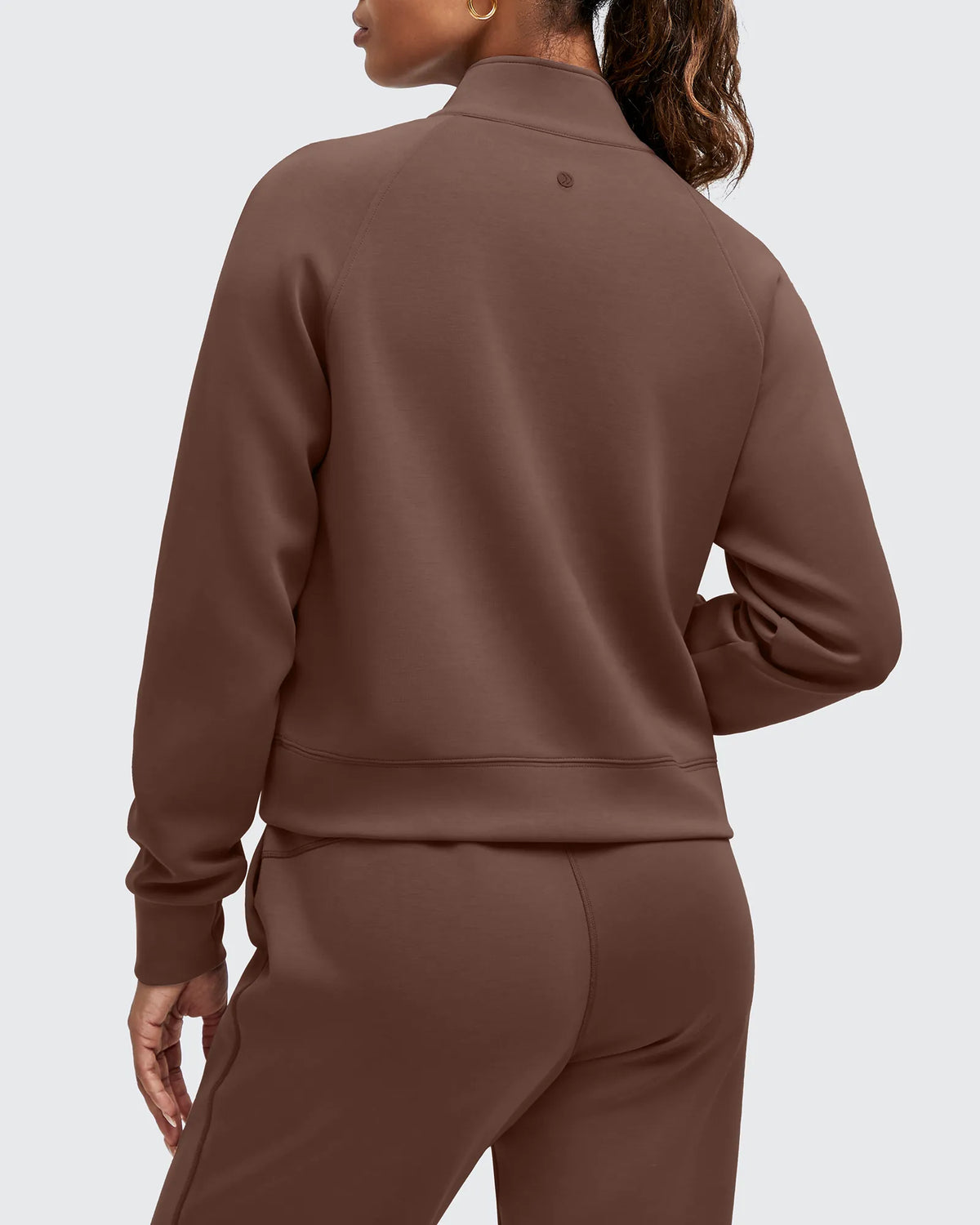 Smoofit Half-Zip Pullover Mock Neck Pockets Sweatshirts