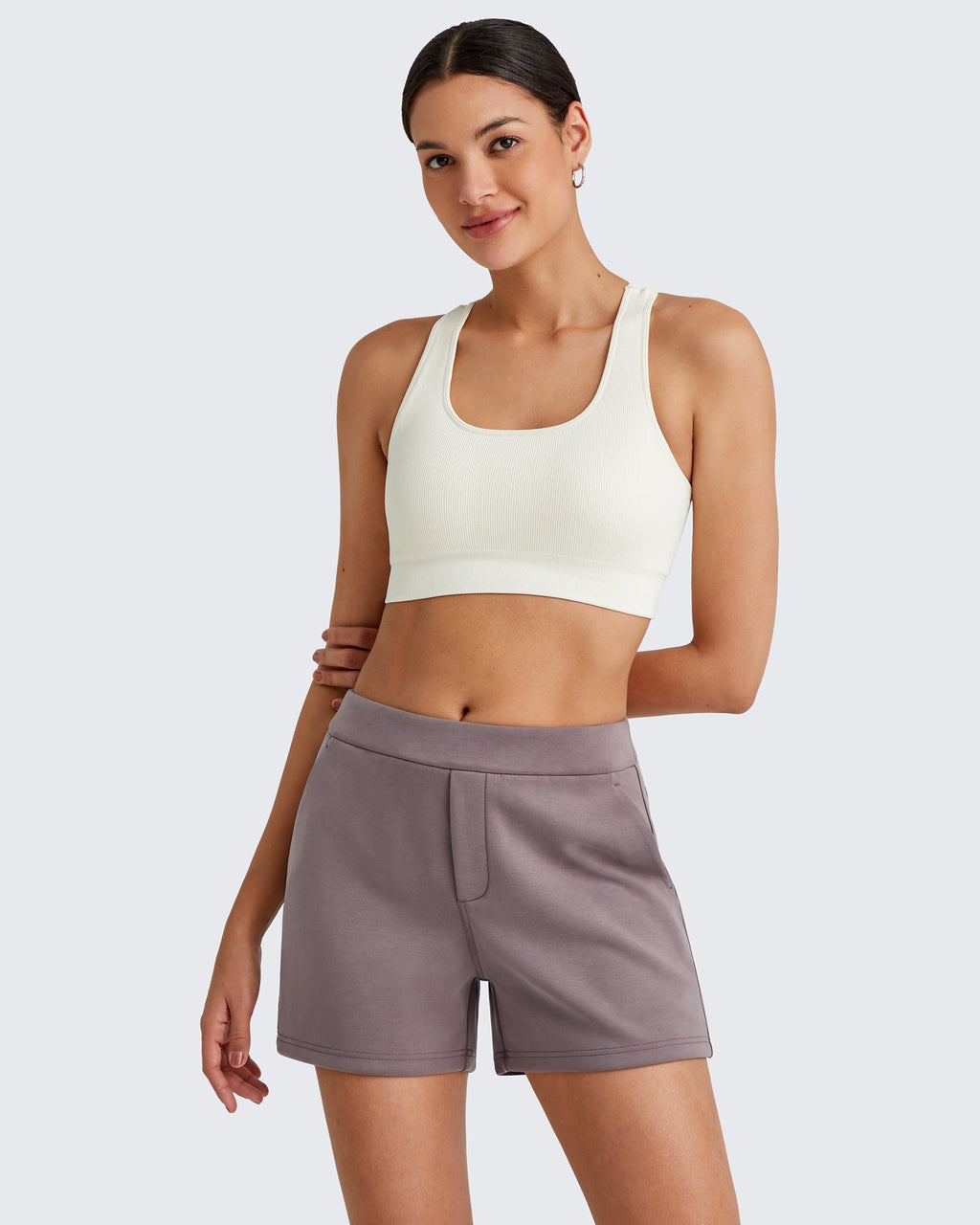 Smoofit High Waisted Sweat Shorts 4''