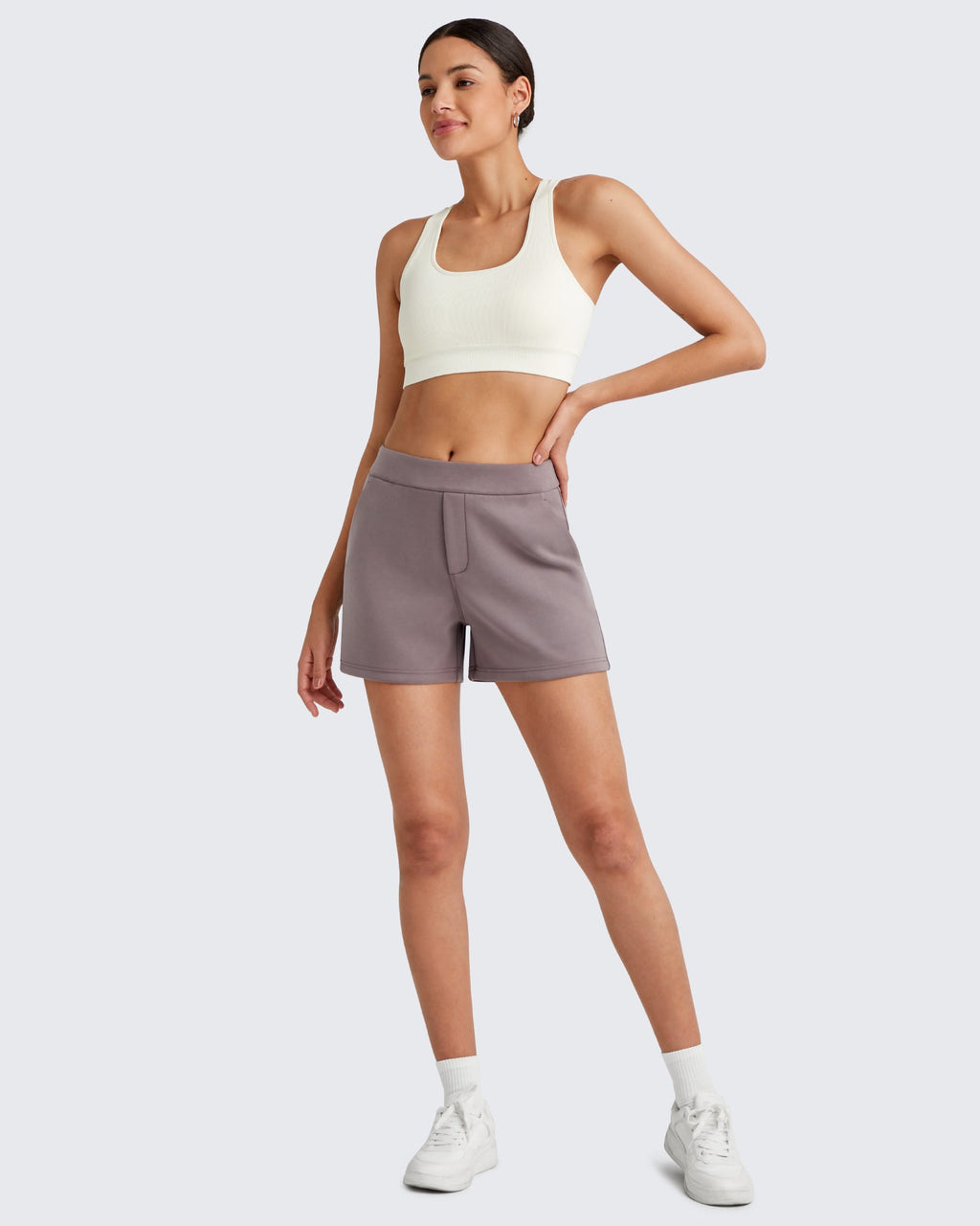 Smoofit High Waisted Sweat Shorts 4''