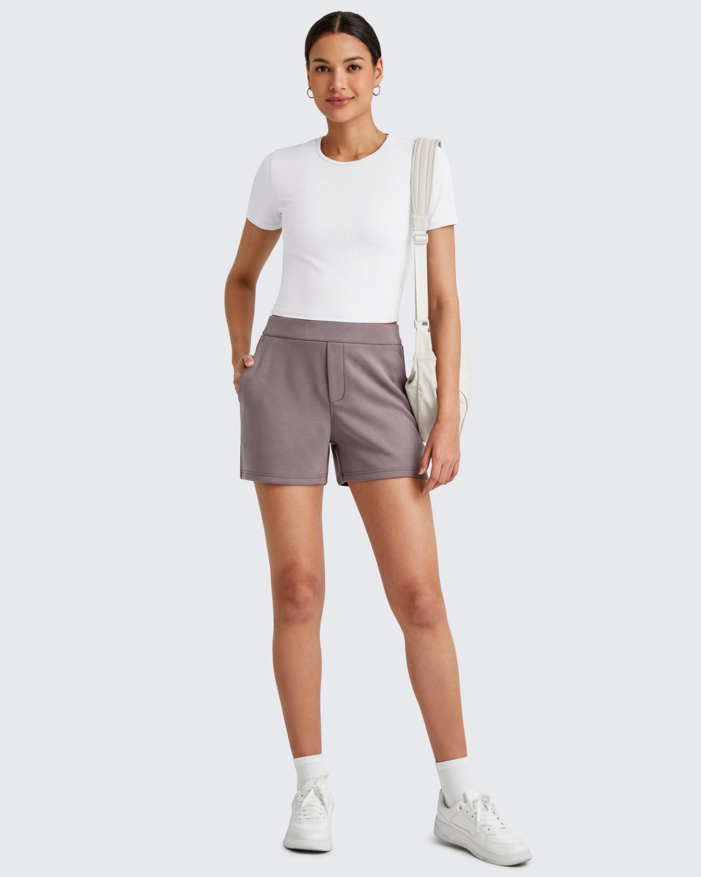 Smoofit High Waisted Sweat Shorts 4''