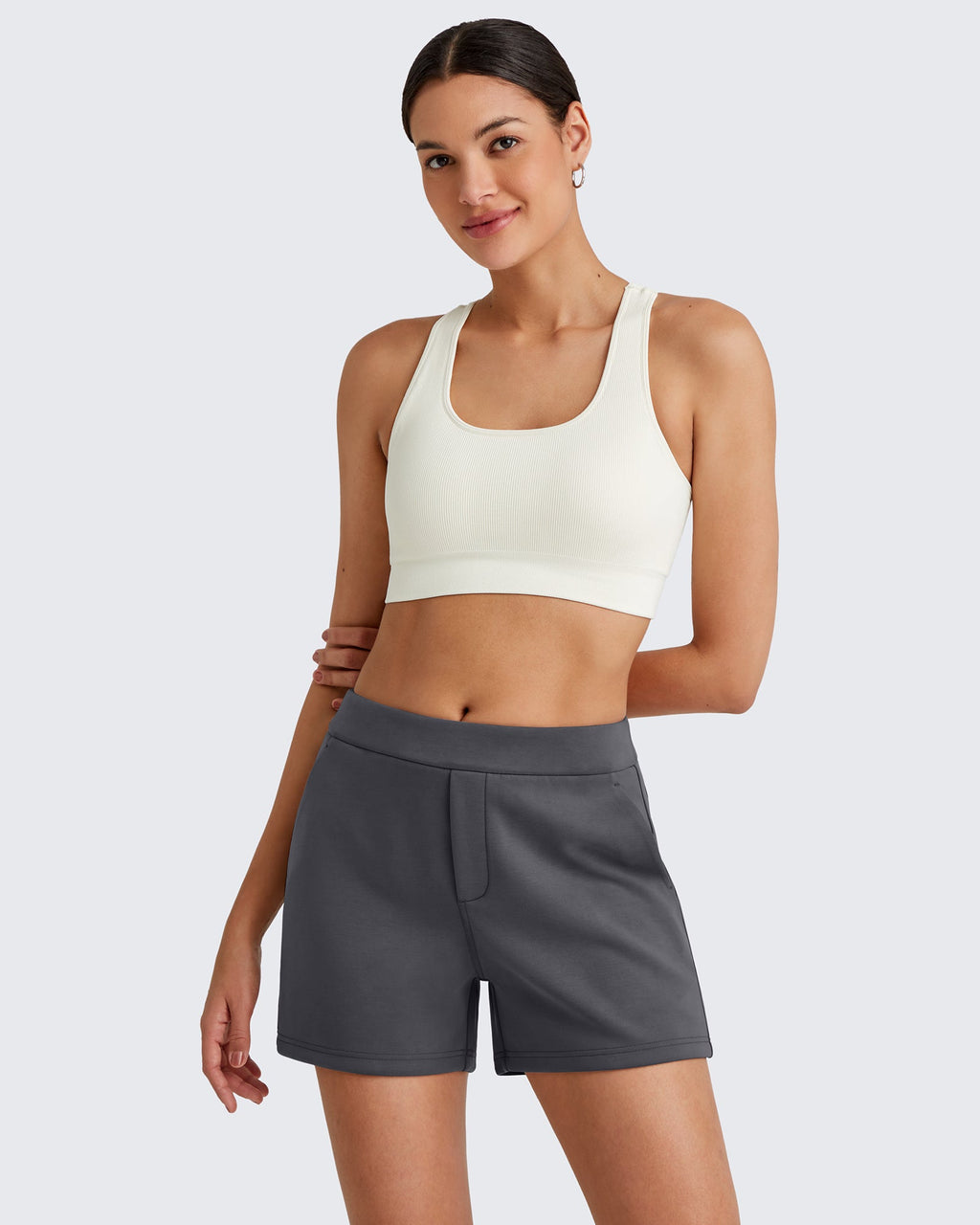Smoofit High Waisted Sweat Shorts 4''