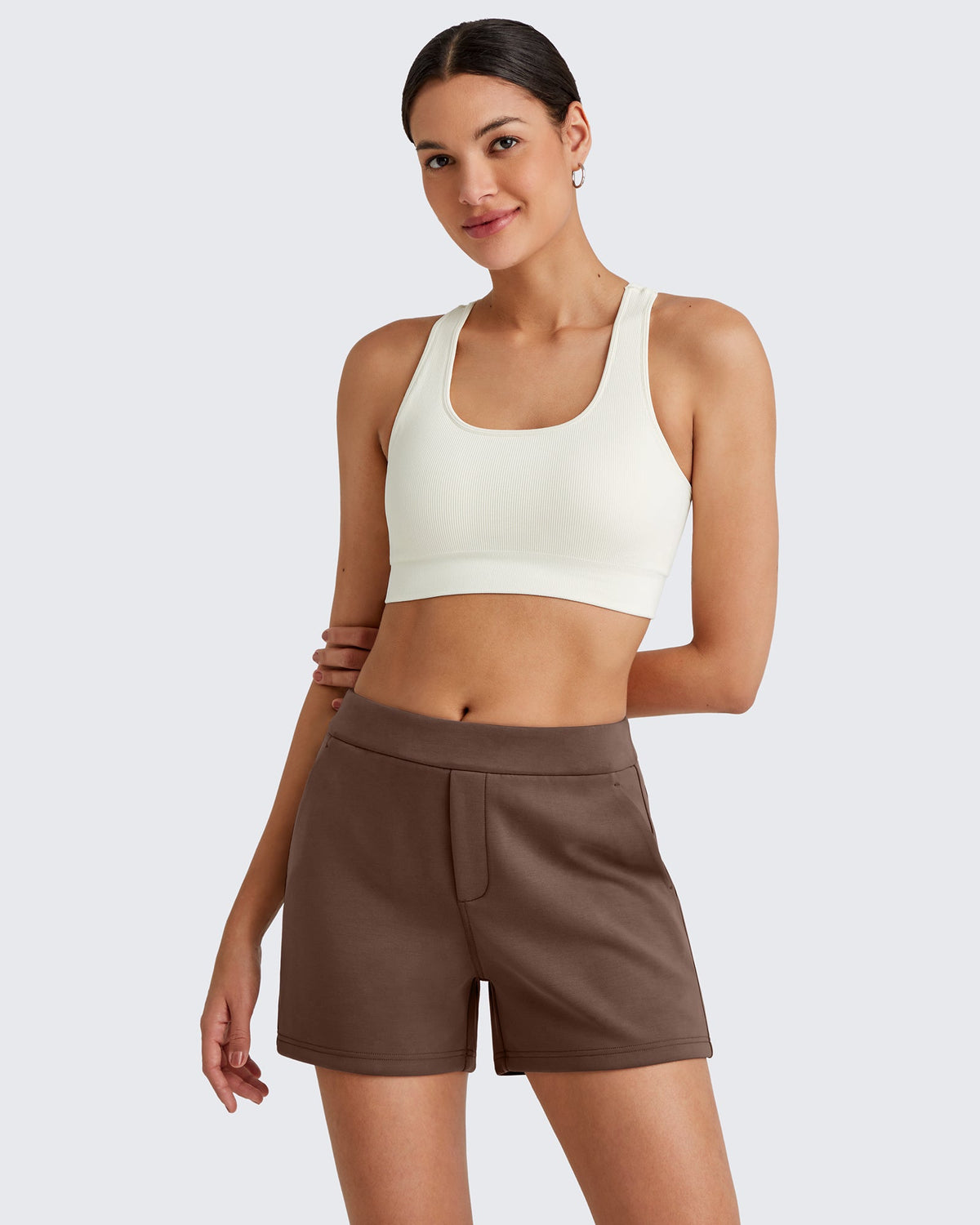 Smoofit High Waisted Sweat Shorts 4''