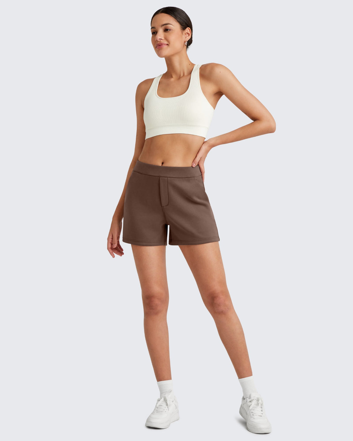 Smoofit High Waisted Sweat Shorts 4''