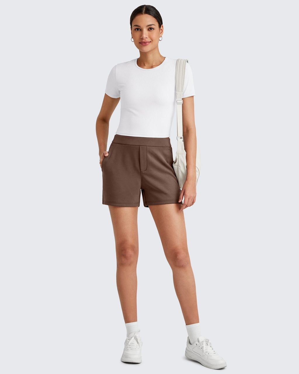 Smoofit High Waisted Sweat Shorts 4''