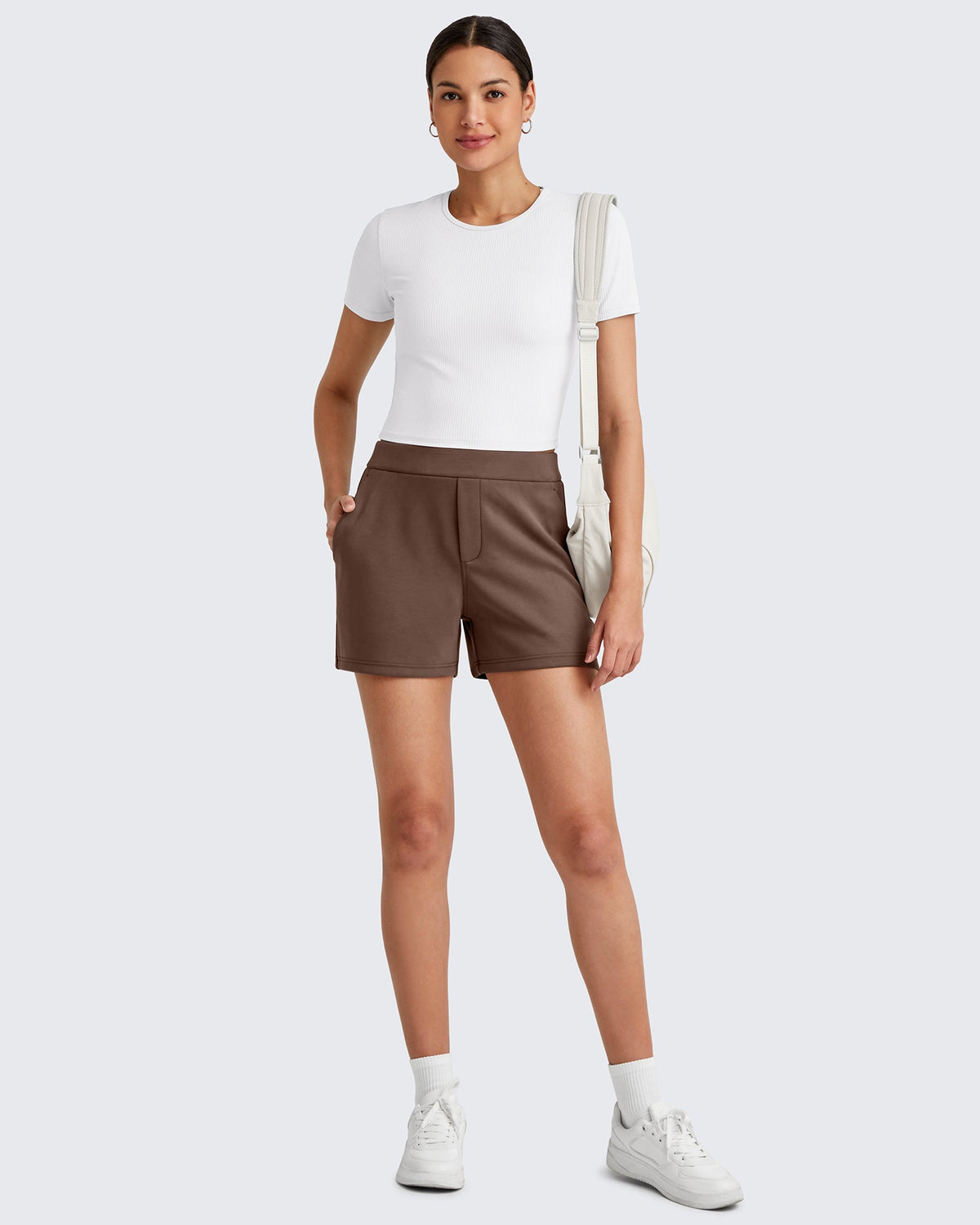 Smoofit High Waisted Sweat Shorts 4''