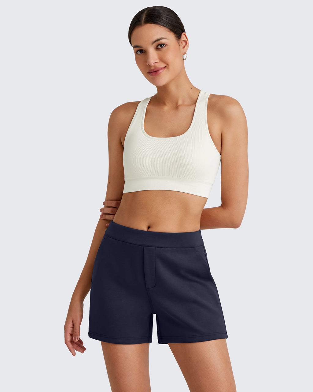 Smoofit High Waisted Sweat Shorts 4''