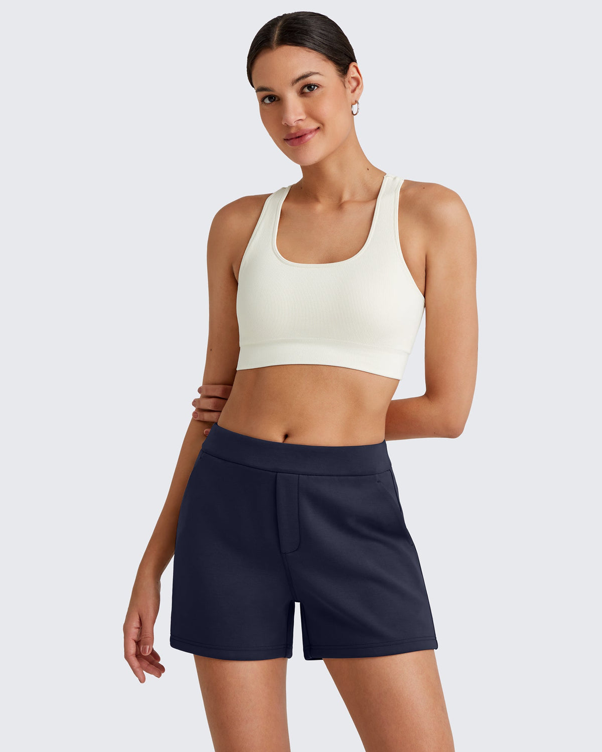 Smoofit High Waisted Sweat Shorts 4''