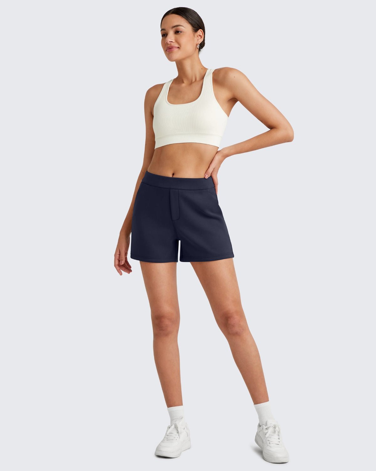 Smoofit High Waisted Sweat Shorts 4''