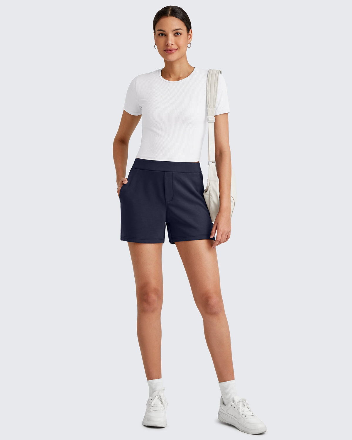 Smoofit High Waisted Sweat Shorts 4''