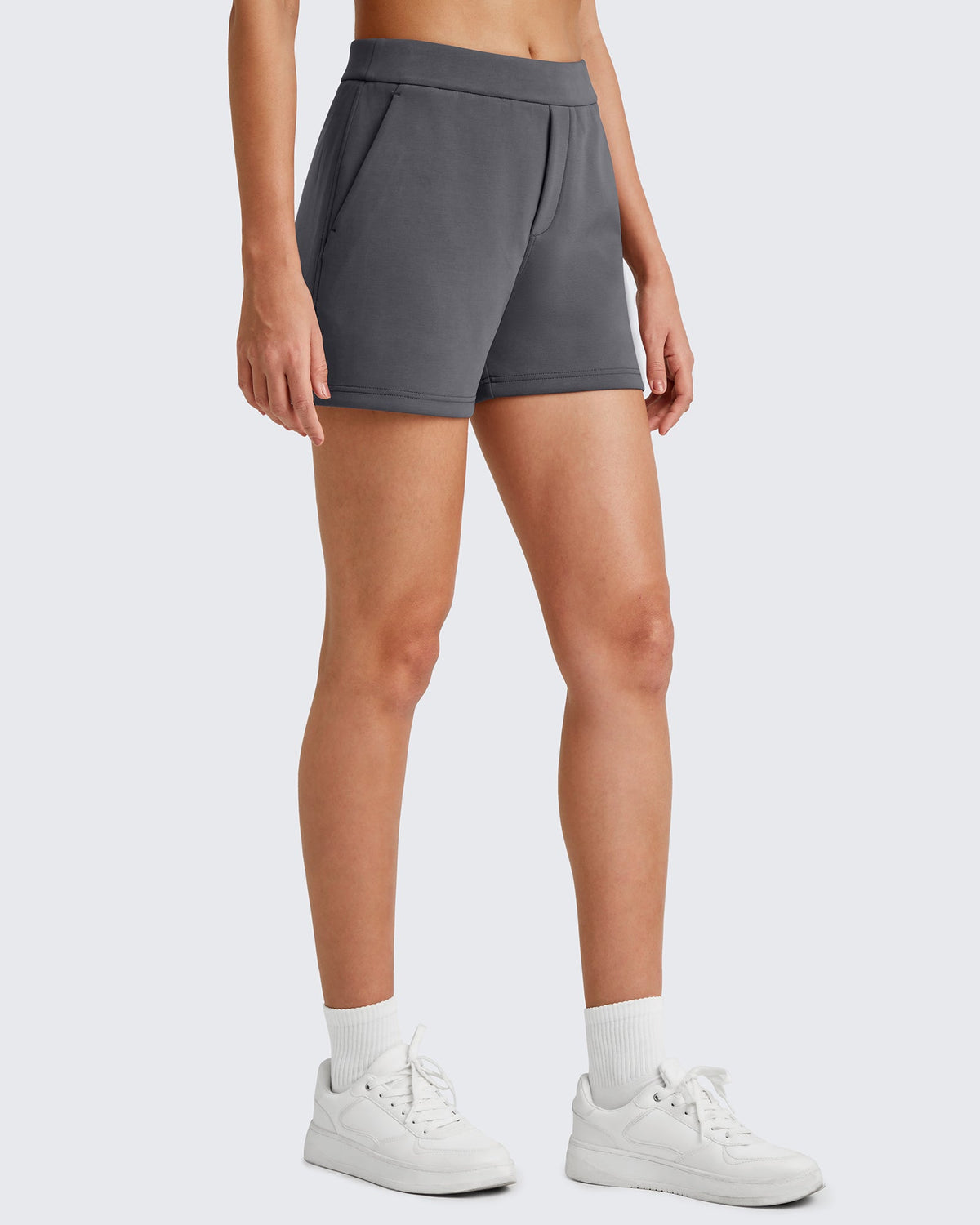 Smoofit High Waisted Sweat Shorts 4''