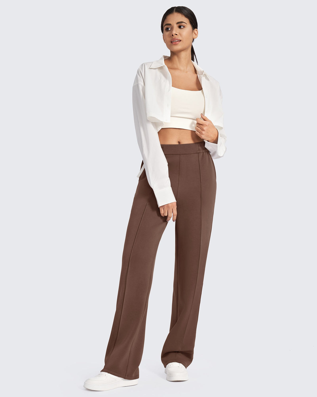 Smoofit Loose High-Rise Elastic Dressy Pants Extra Tall