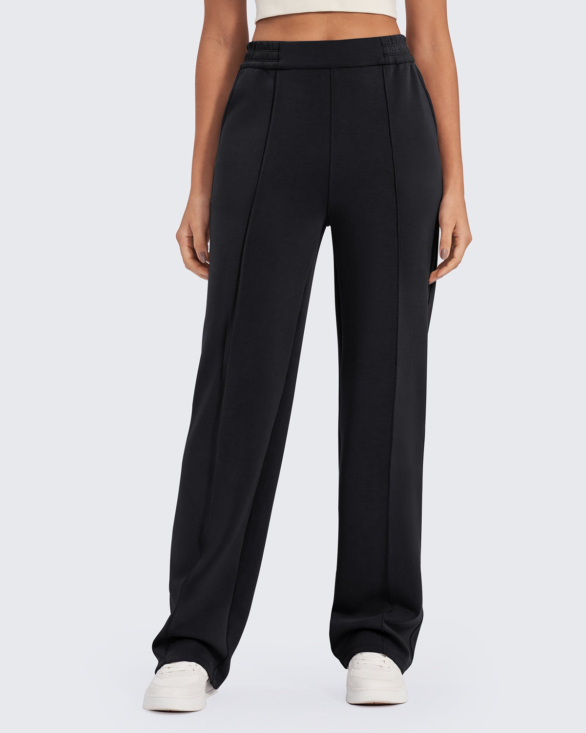 Smoofit Loose High-Rise Elastic Dressy Pants Regular
