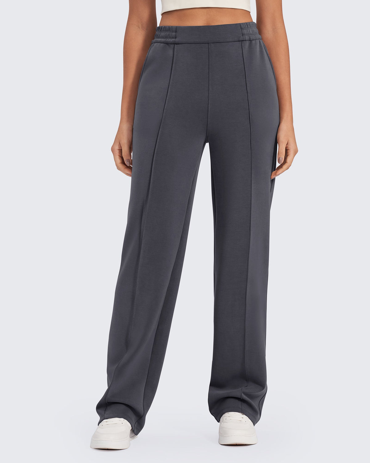 Smoofit Loose High-Rise Elastic Dressy Pants Extra Tall