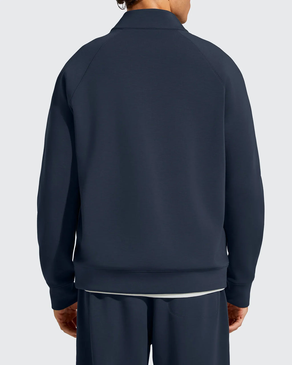 Smoofit Men's Fleece Half Zip Pockets Mock Neck Sweatshirts