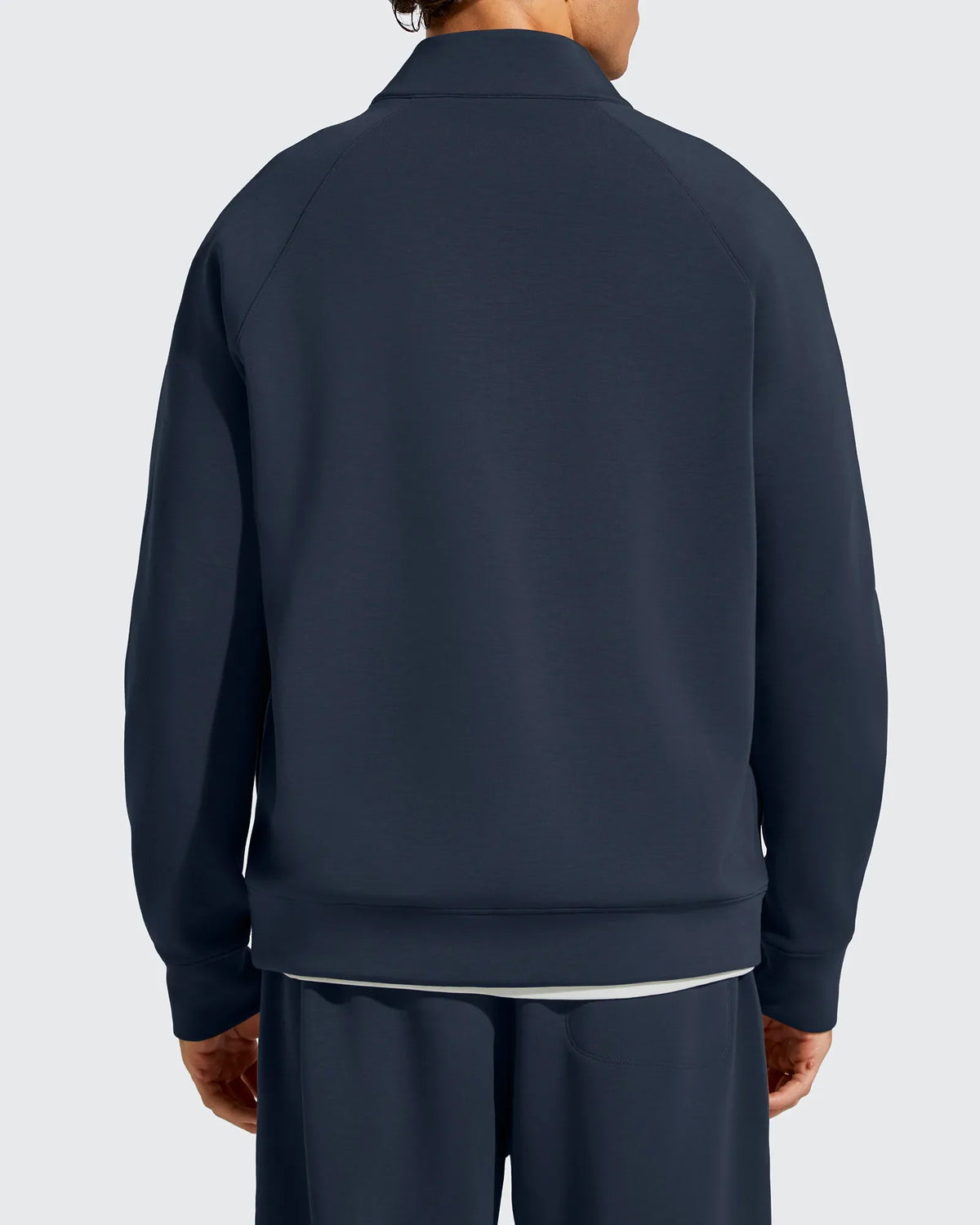 Smoofit Men's Fleece Half Zip Pockets Mock Neck Sweatshirts