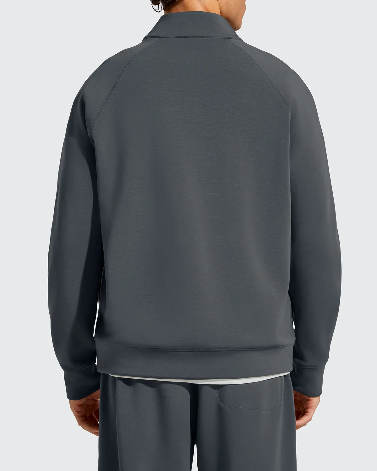Smoofit Men's Fleece Half Zip Pockets Mock Neck Sweatshirts