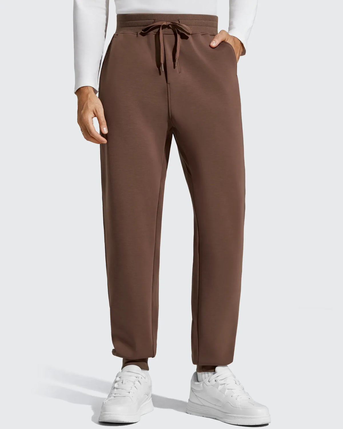 Smoofit Men's Fleece Lined Drawstring Thermal Joggers