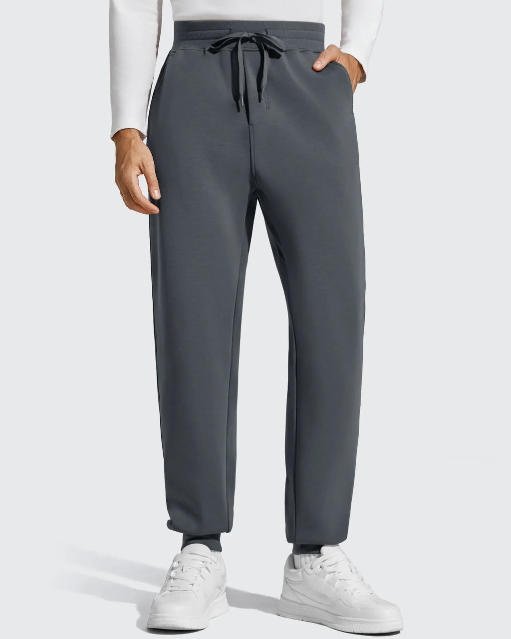 Smoofit Men's Fleece Lined Drawstring Thermal Joggers