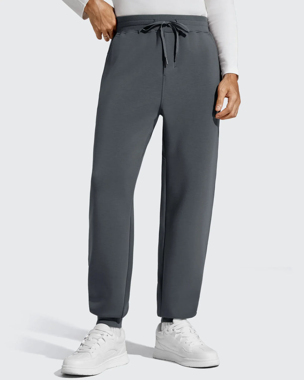 Smoofit Men's Fleece Lined Drawstring Thermal Joggers
