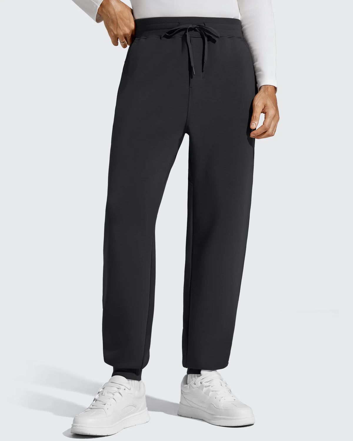 Smoofit Men's Fleece Lined Drawstring Thermal Joggers