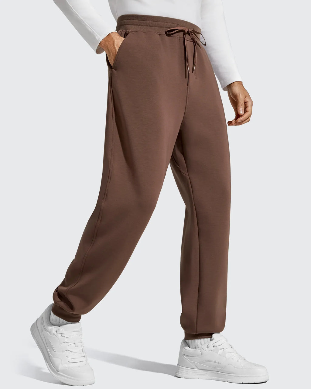 Smoofit Men's Fleece Lined Drawstring Thermal Joggers