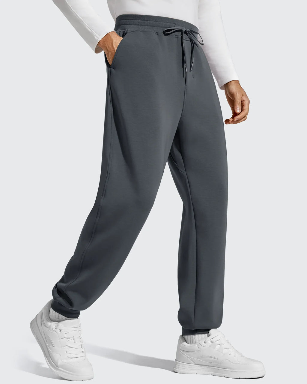 Smoofit Men's Fleece Lined Drawstring Thermal Joggers