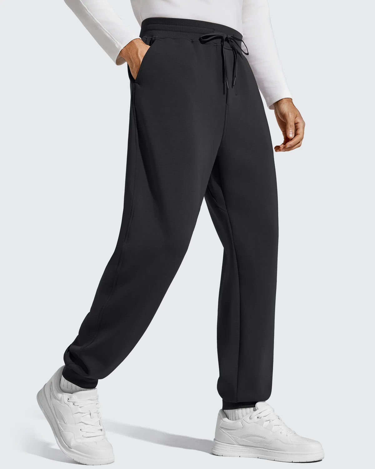 Smoofit Men's Fleece Lined Drawstring Thermal Joggers