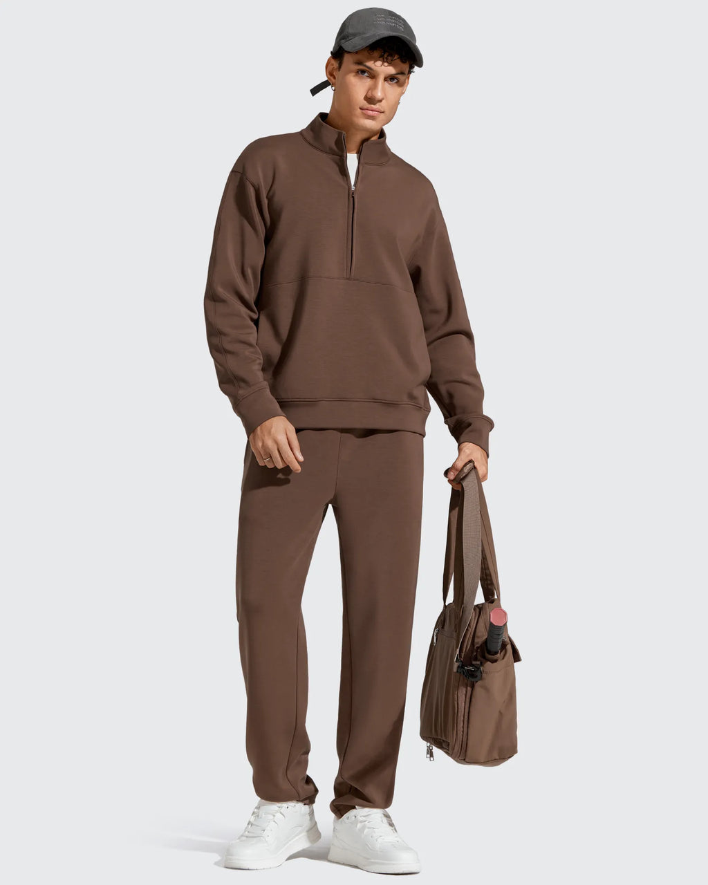 Smoofit Men's Fleece-Lined Drawstring Thermal Sweatpants