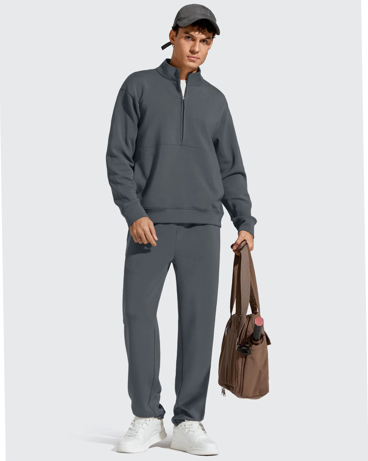 Smoofit Men's Fleece-Lined Drawstring Thermal Sweatpants