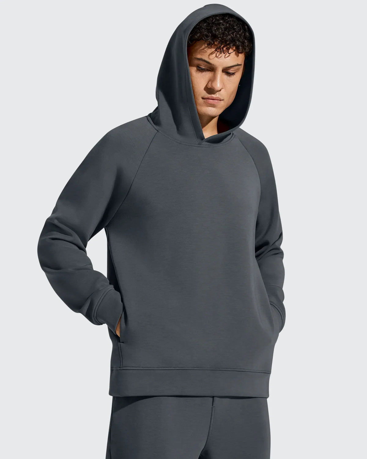 Smoofit Men's Fleece-Lined Pockets Hoodies Pullover Sweatshirts
