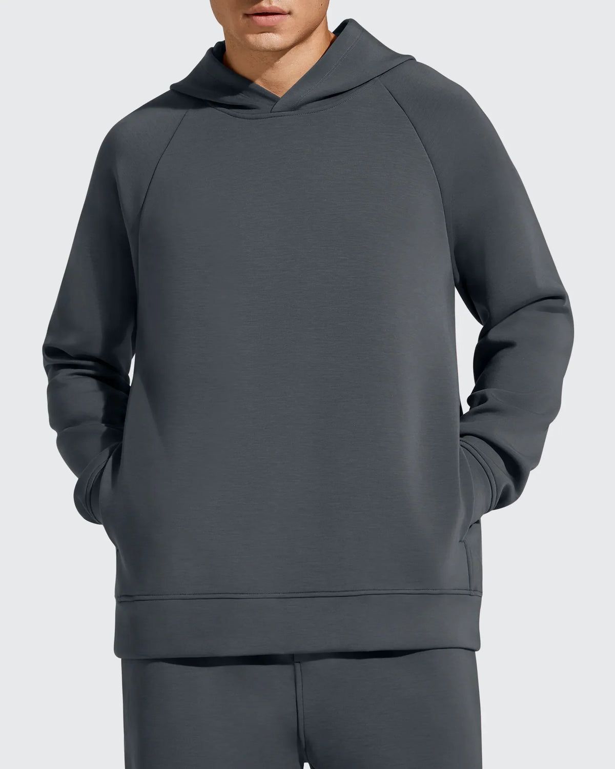 Smoofit Men's Fleece-Lined Pockets Hoodies Pullover Sweatshirts