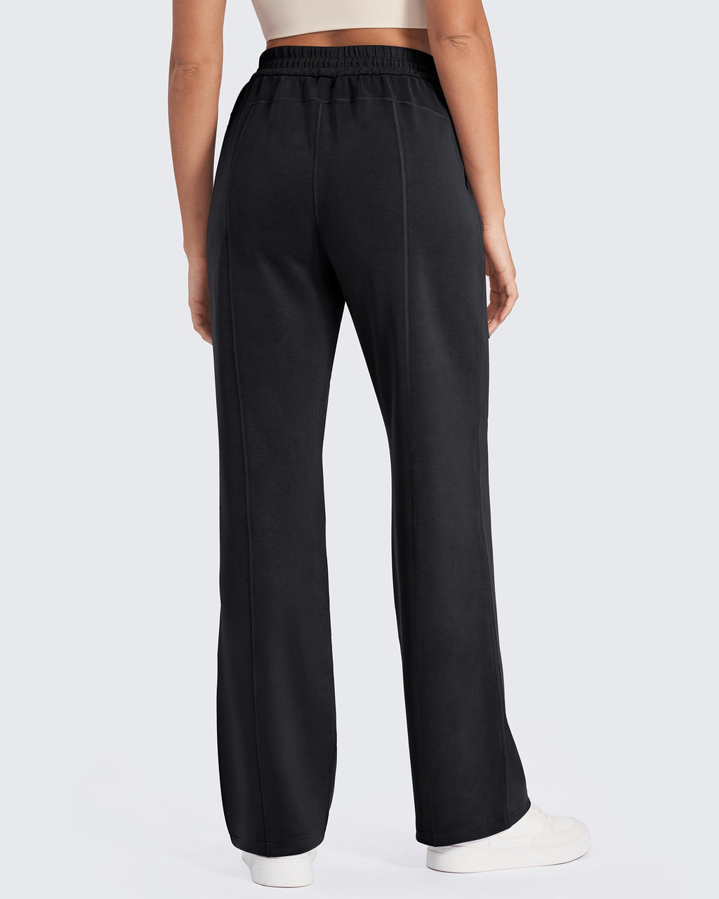 Smoofit Mid-Waist Wide Leg Sweatpants Short