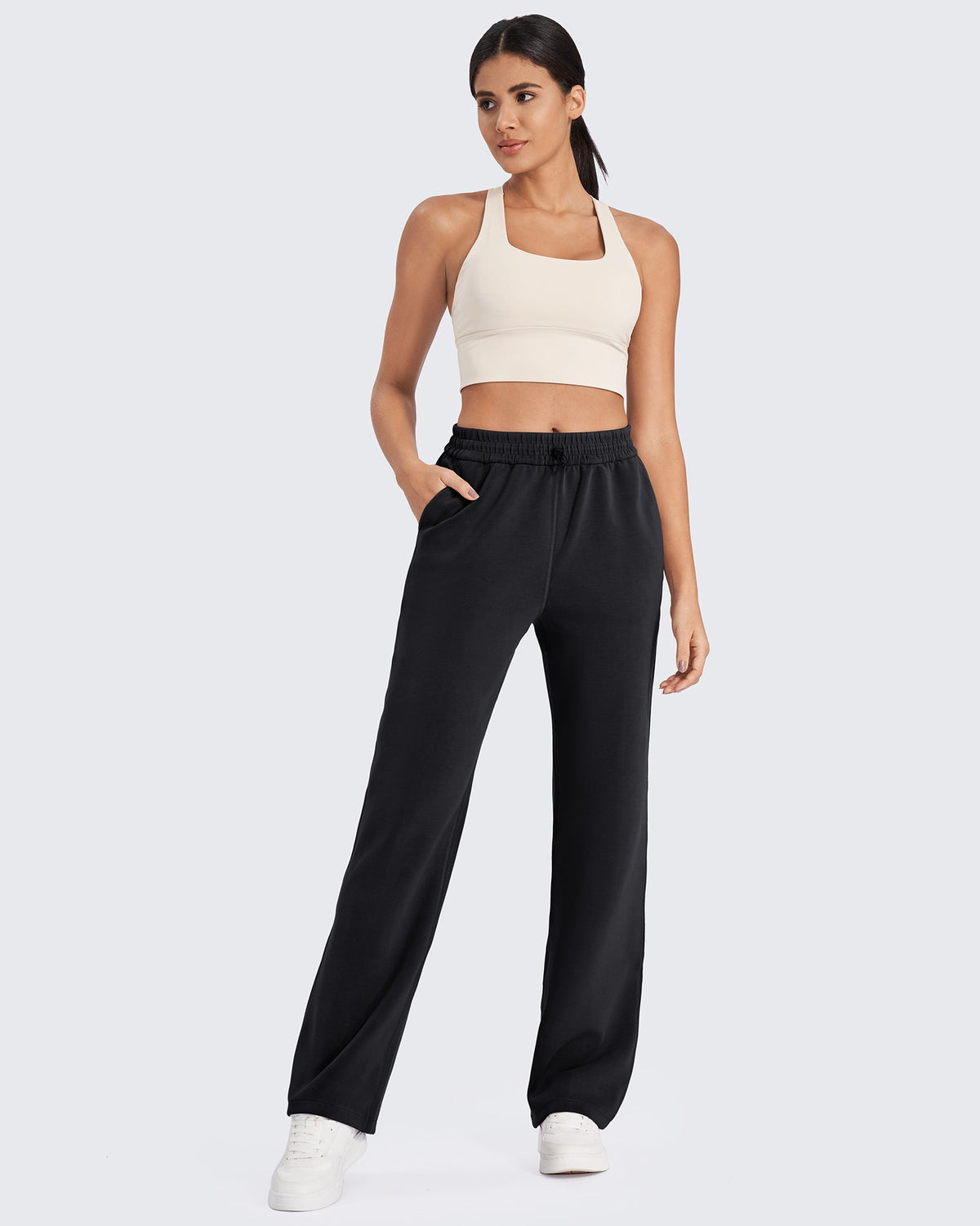 Smoofit Mid-Waist Wide Leg Sweatpants Regular