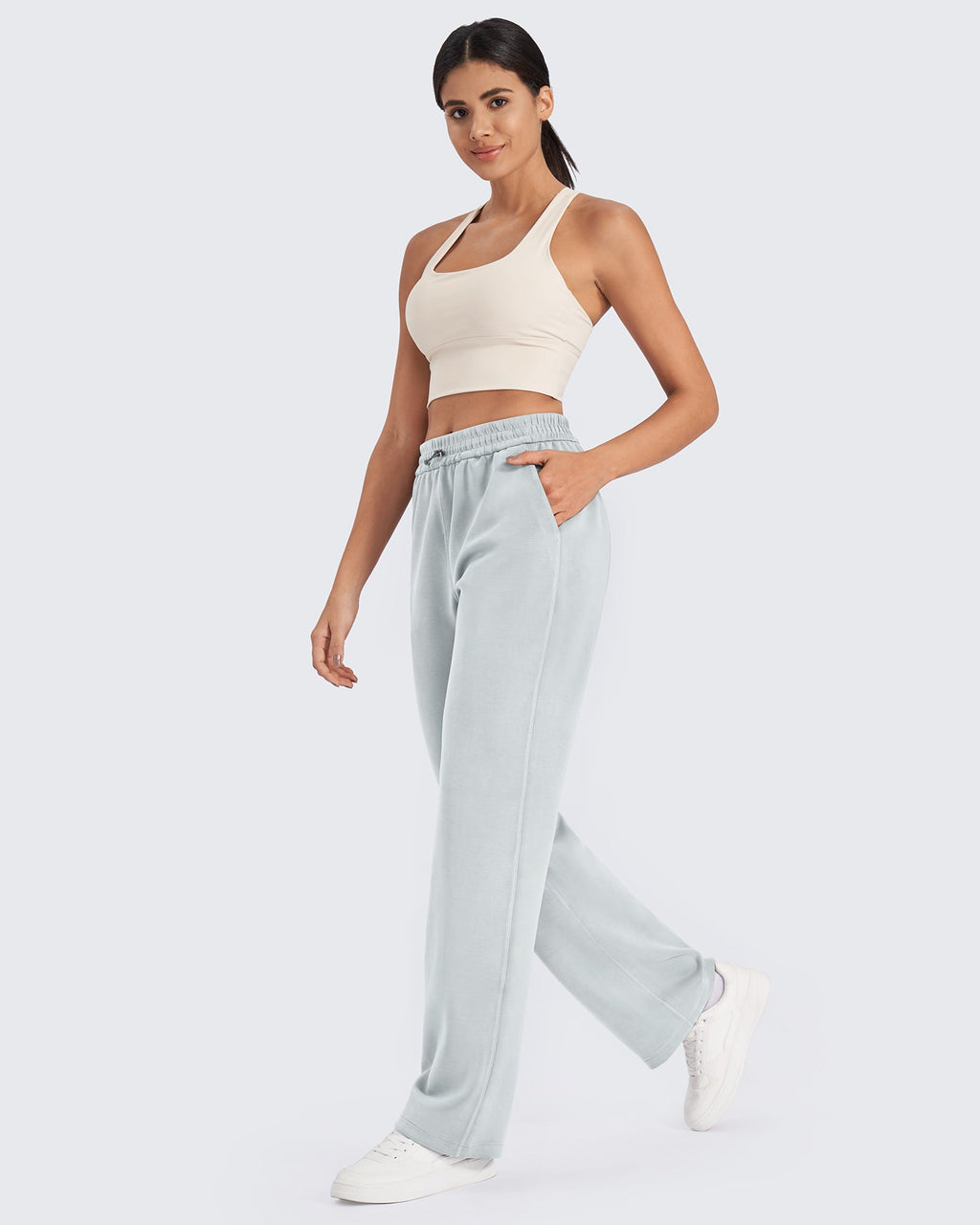 Smoofit Mid-Waist Wide Leg Sweatpants Regular