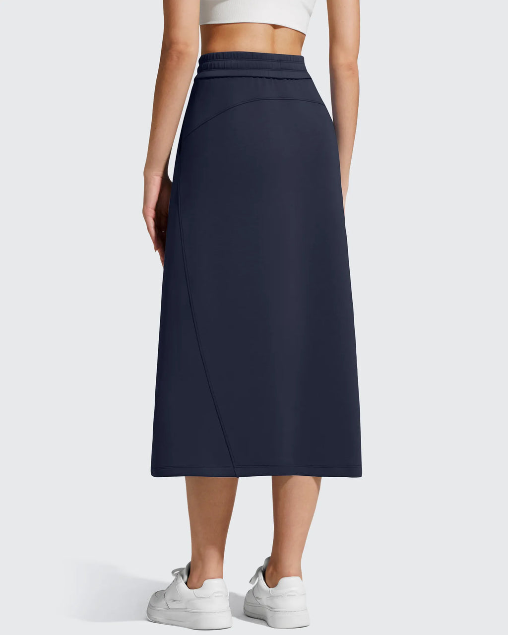 Smoofit Midi Drawstring A-line Maxi Long Skirt