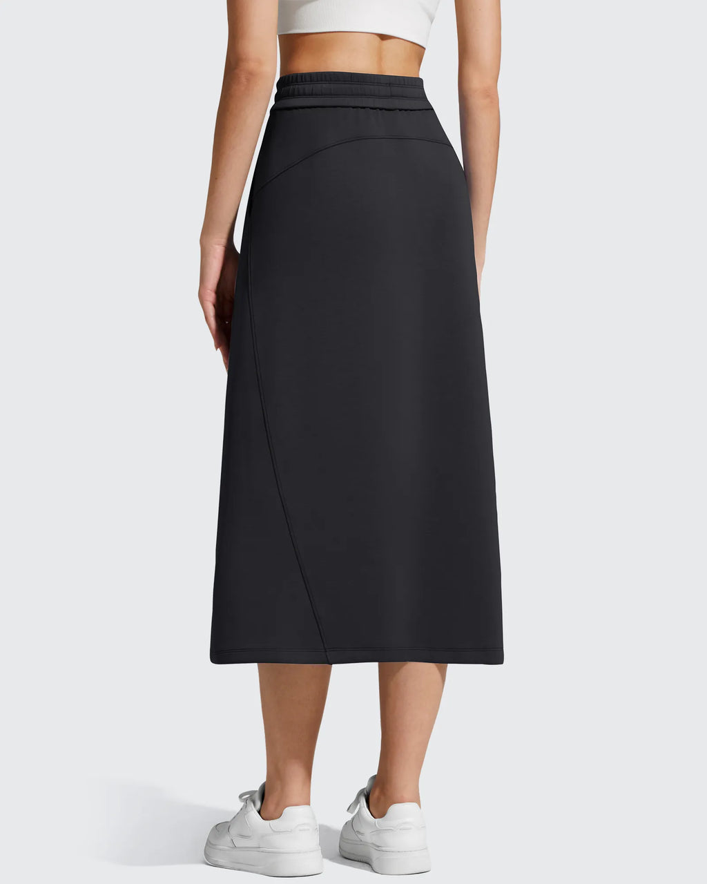 Smoofit Midi Drawstring A-line Maxi Long Skirt