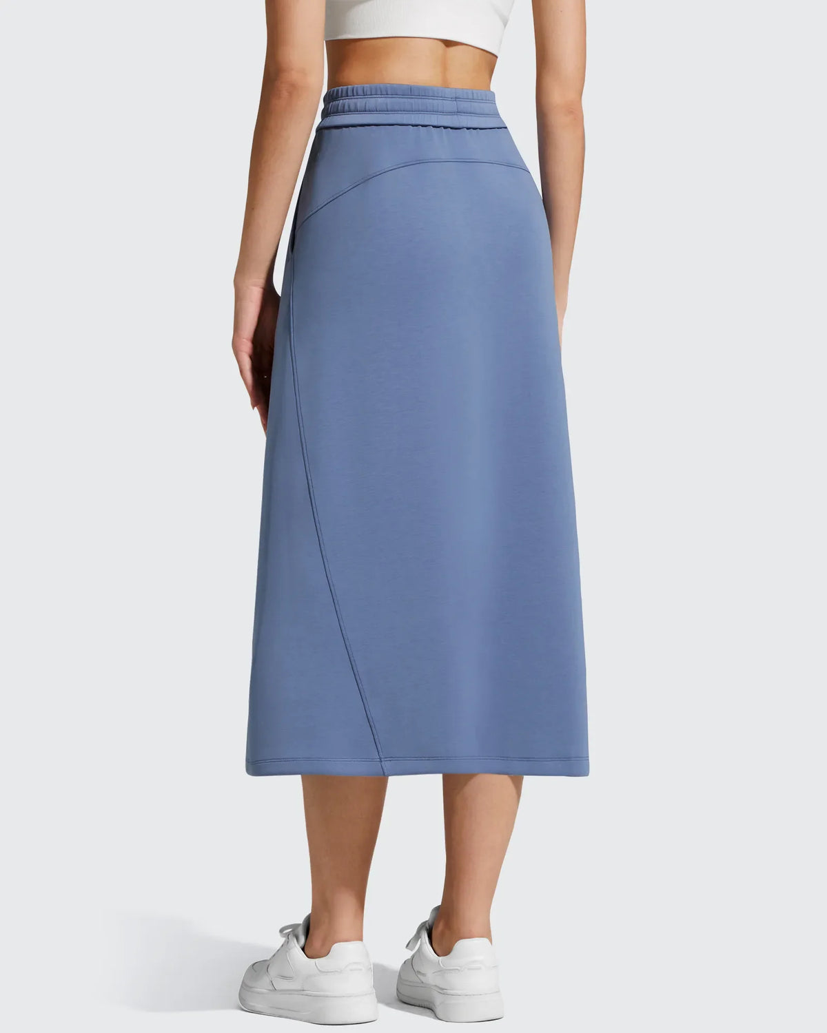 Smoofit Midi Drawstring A-line Maxi Long Skirt